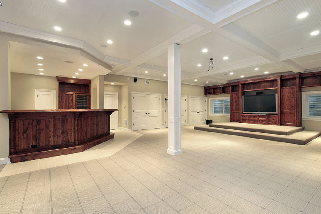 Farmington Hills Basement Man Cave, Basement Contractors